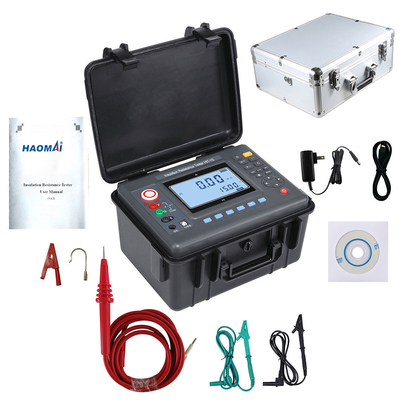 Yüksek Gerilim 15kV İzolasyon Direnci Test Cihazları Neme Dayanıklı 50T Ohm