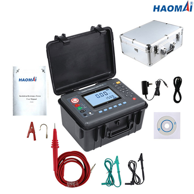 15kV Megohmmetre Yalıtım Direnci Test Cihazları 50Hz Hava Koşullarına Dayanıklı
